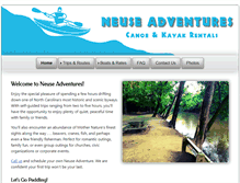 Tablet Screenshot of neuseadventures.com